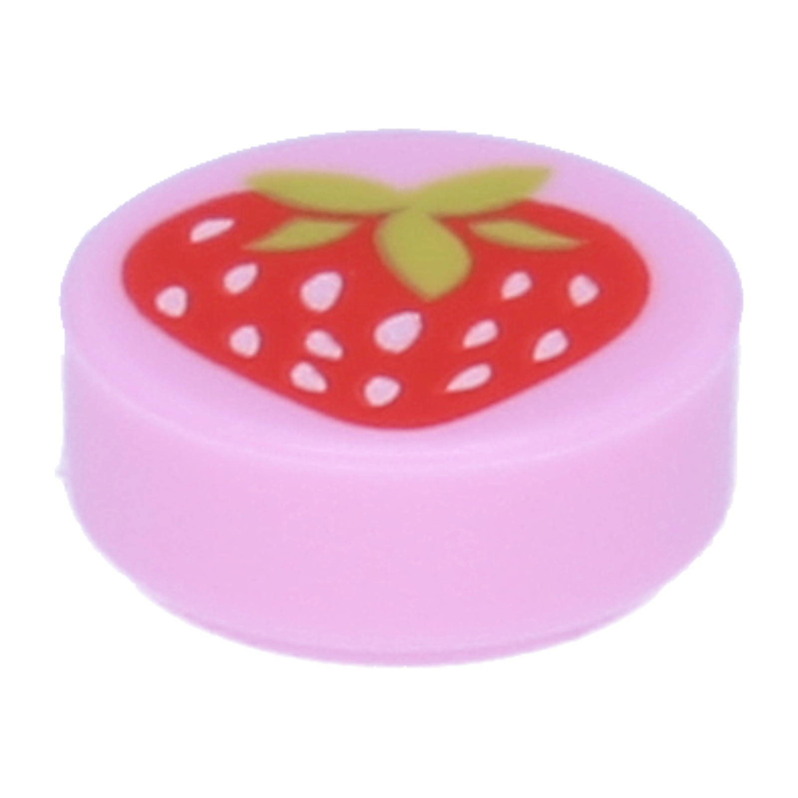 LEGO blasses Pink Rundfliese 1 x 1 mit Strawberry Muster…