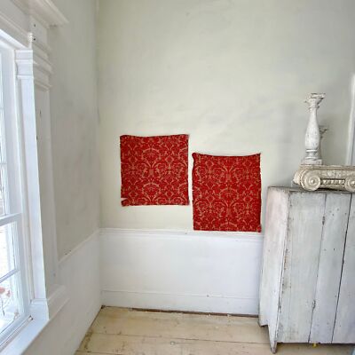 18th century silk damask French fabric material possibly Italian