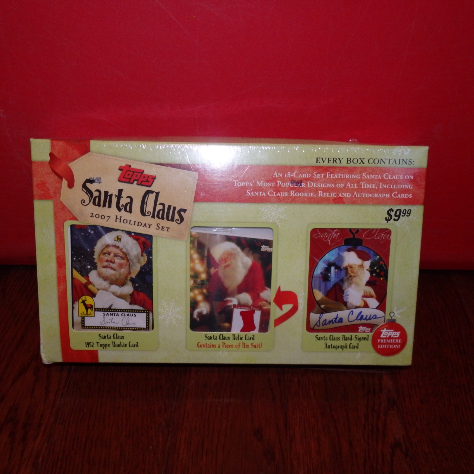 【直筆サイン★レア】SANTAセット 2007 Topps Santa Claus Set *New & Sealed *Relic, Auto