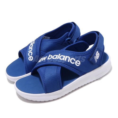 

New Balance 650 Сине-белые детские дошкольные повседневные сандалии без шнуровки YO650AC-M, Синий, 650