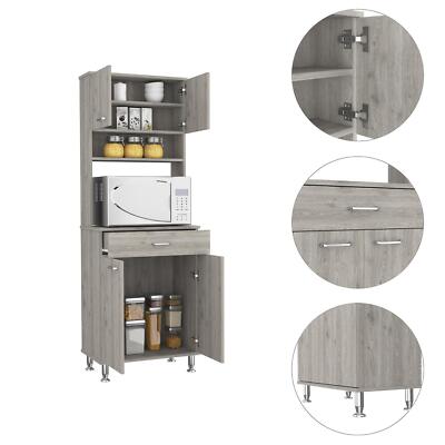 Pantry Cabinet Convenient Space Saving Storage Cabinet for Kitchen Pans Pots