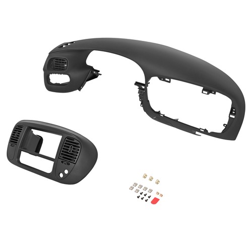 Dash Pad Bezel & Center Dash Radio Bezel Black For 97-2003 Ford F150 Expedition