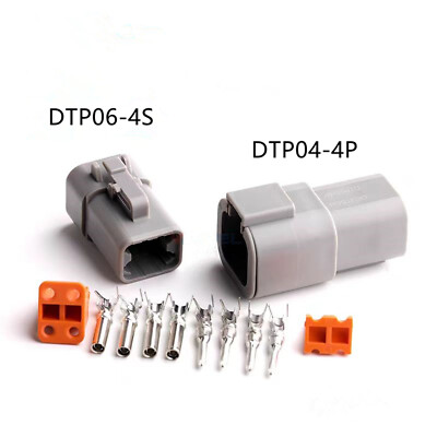 Deutsch DTP Series 4 Pin Way Connector Male & Female DTP04-4P DTP06-4S