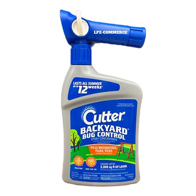 Cutter Backyard Bug Control Spray Concentrate, Fleas,Mosquito Repellent,32 fl oz