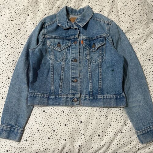 Vintage 70s Little Levis Orange Tab Denim Jacket Size 17x18 Vintage 70s Little Levis Orange Tab Denim Jacket Size 17x18