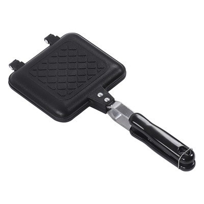 Double Sided Frying Pan Heat Transfer Efficiency Easy Clean Streamlined Design