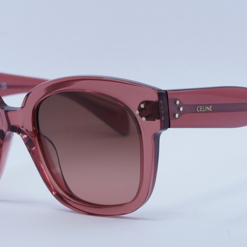 Pre-owned Celine Cl4002un 74t Pink / Gradient Bordeaux 54-22-145 Sunglasses In Red