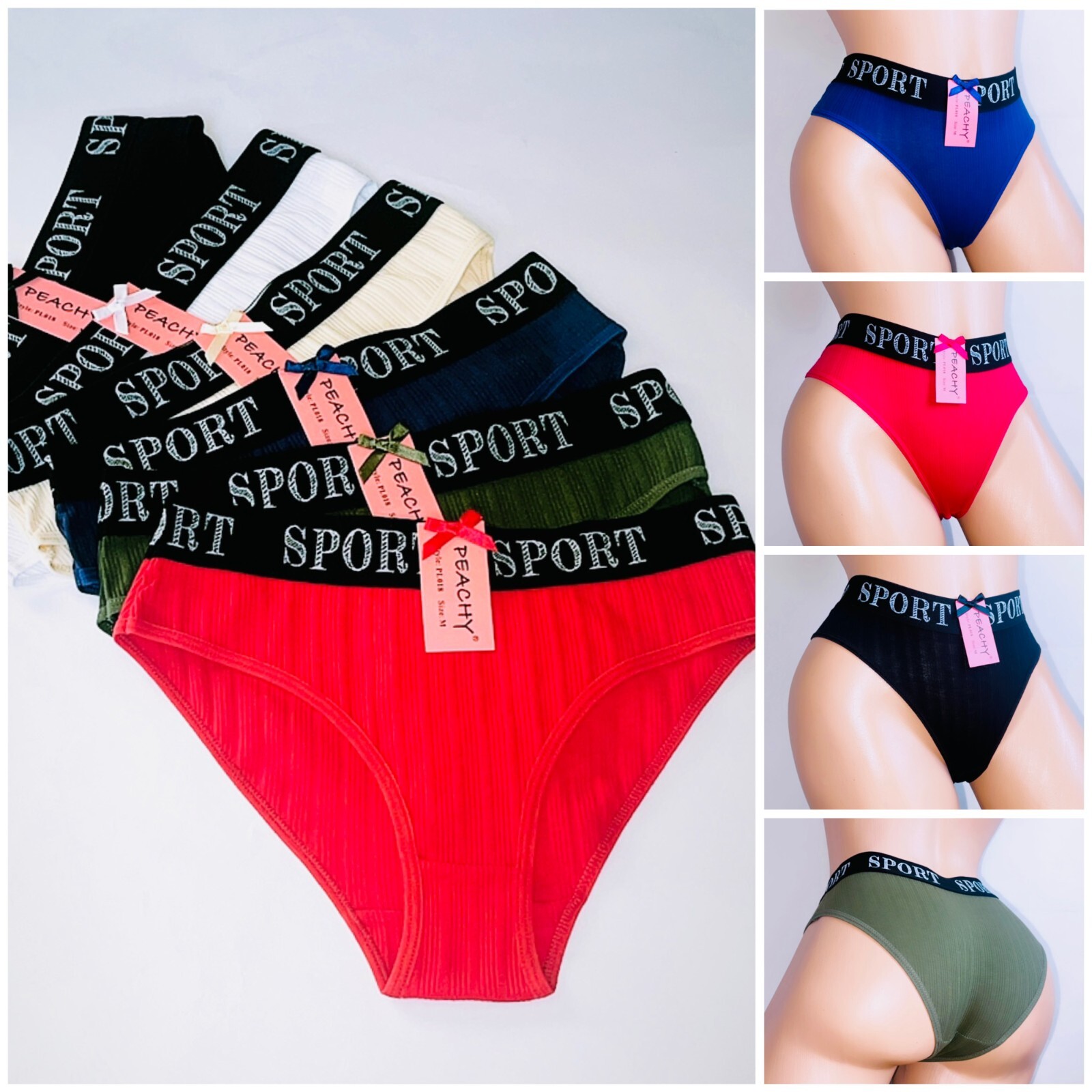 Lot 3-6 Women Bikini Panties Brief Floral Lace Cotton Underwear Sporty 018 S-XL