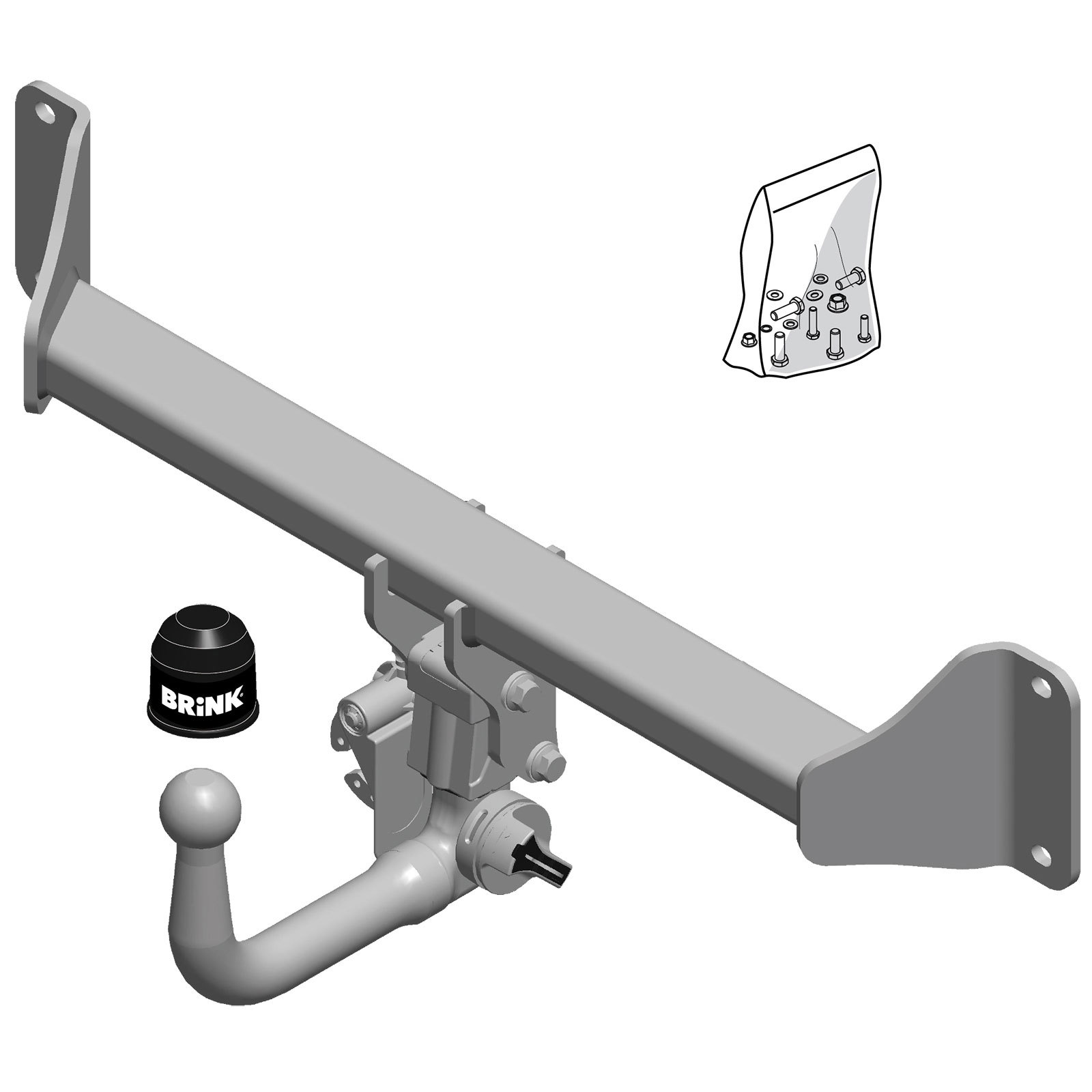 Brink Towbar for BMW X3 (F25) 20142017 Vertical Detachable Tow Bar