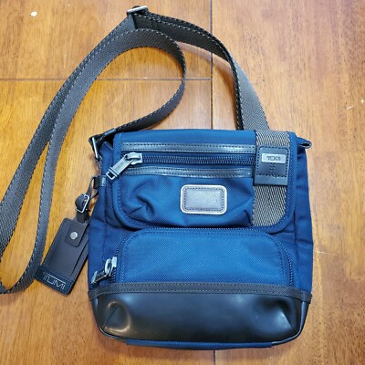 TUMI Alpha Bravo 222306 Navy Brown Shoulder Bag Body Bag Outdoor