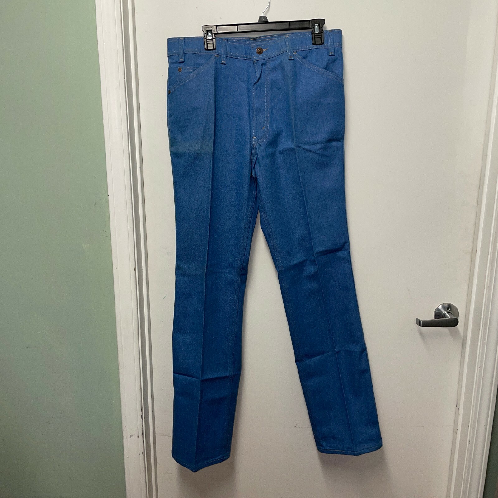 Levi's Vintage Mens 43535-4514 Fit Denim Blue Straight Leg Jeans Size 36X34