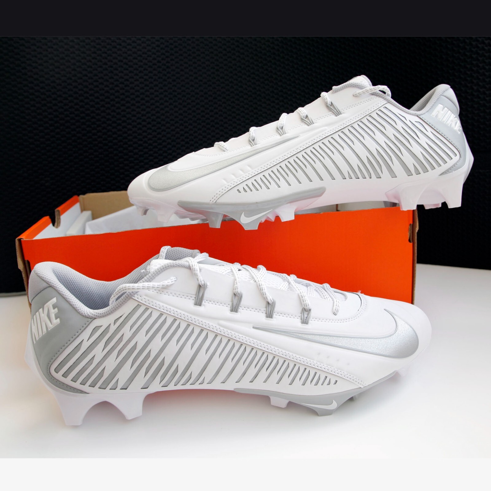 Nike Vapor Edge 360 VC Men's Football Cleats White/Wolf Grey Size