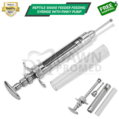 Reptile Snake Feeder Feeding Syringe Pinky Pump Tool 10cc Veterinary German Gr