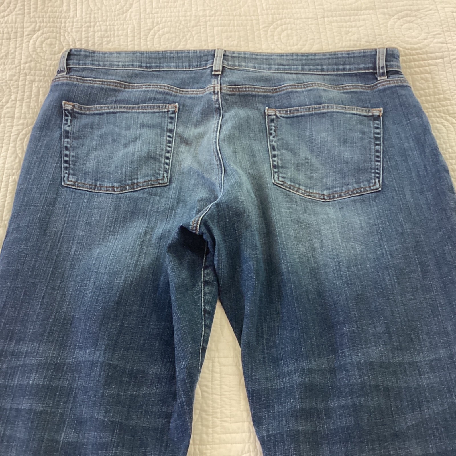 Eileen Fisher Organic cotton cropped ankle length denim jeans Plus size 18