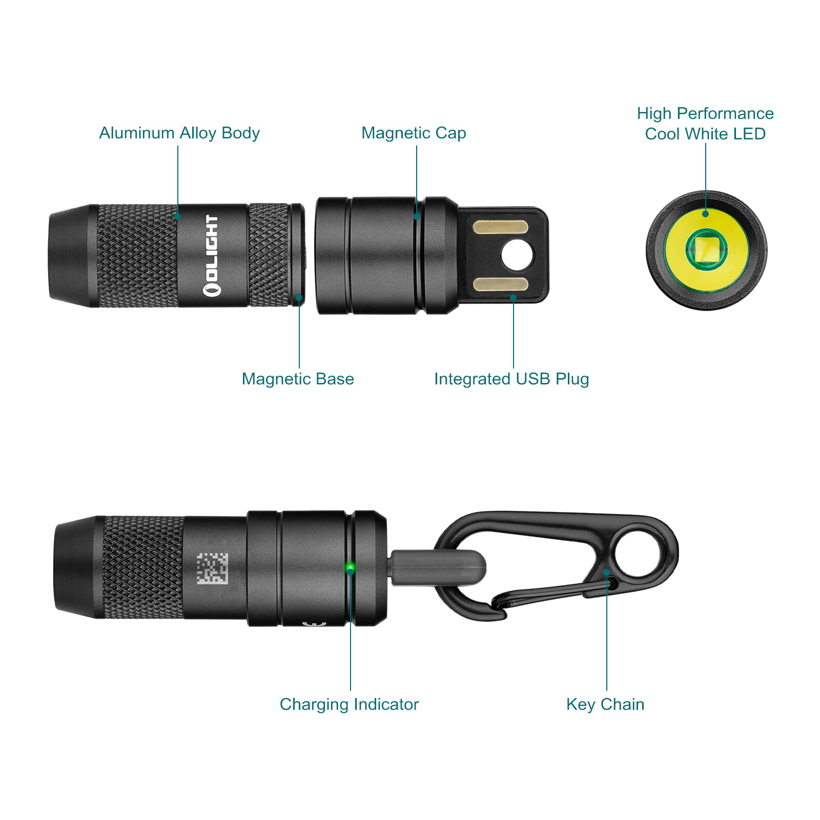 Olight imini 2 50 Lumens Tiny Keychain Flashlight EDC Everyday Carry Waterproof