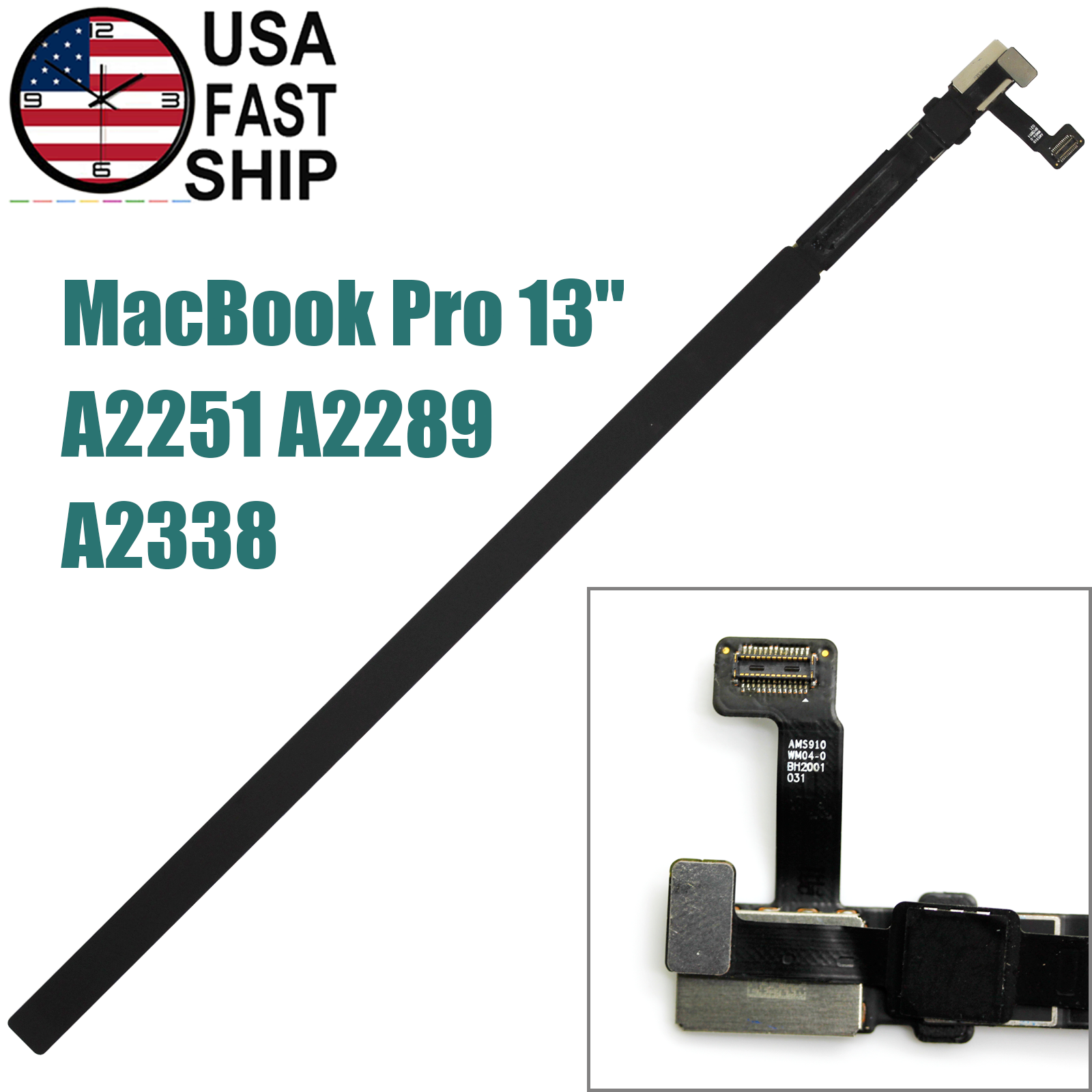 OEM LED Touch Bar Touchbar + Cable For Apple MacBook Pro 13