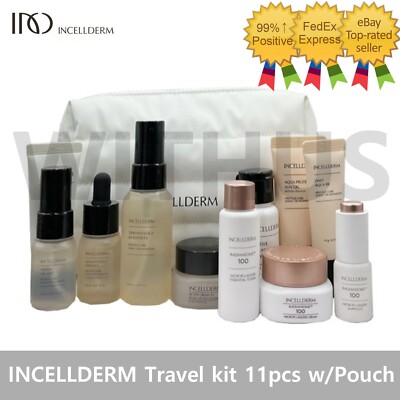 INCELLDERM Travel kit 11pcs Full Set Mini size kit+Pouch 2024 NEW K-Beauty