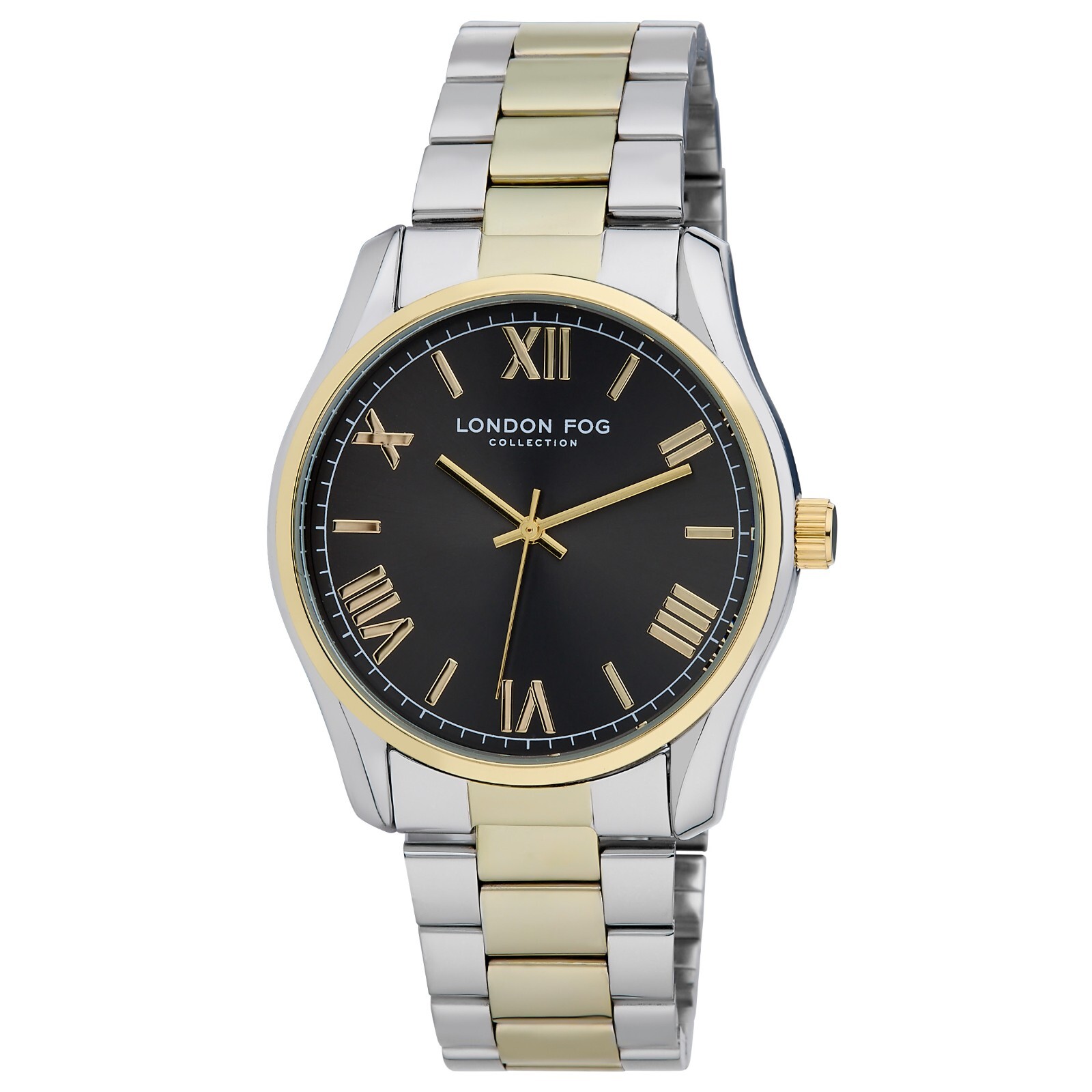 Pre-owned London Fog Glasgow Brilliant Bracelet Watch (lf019) In Two Tone