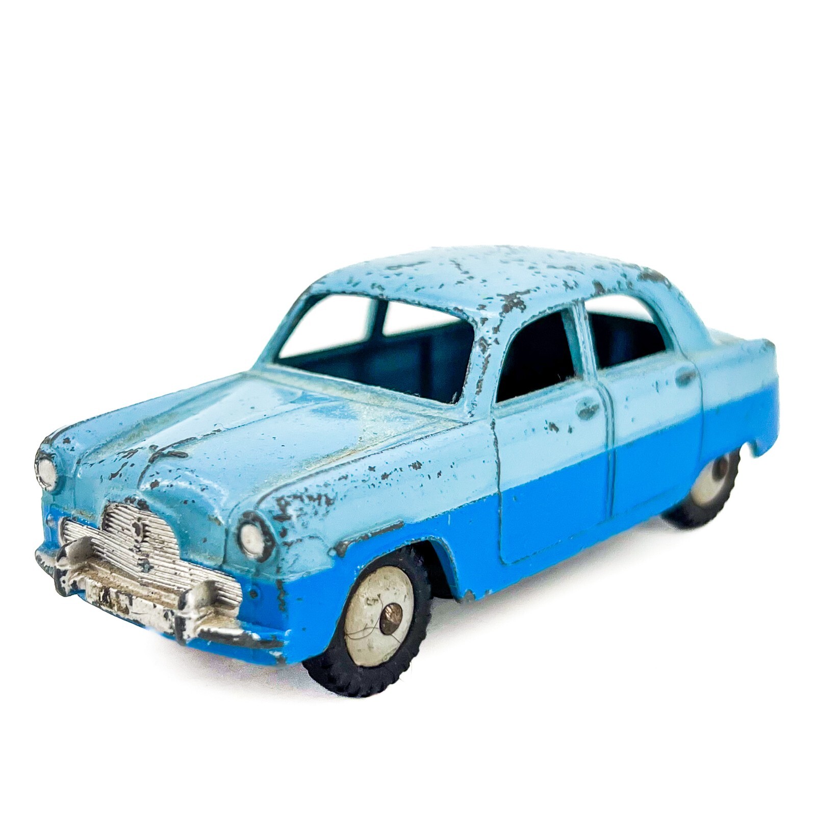 Vtg Dinky Toys 162 Ford Zephyr Saloon Car Sky Blue Two Tone