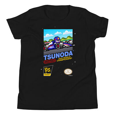 Yuki Tsunoda Ricciardo RB Vcarb 2024 Formula 1 F1 8-bit Youth Kid Child T-Shirt