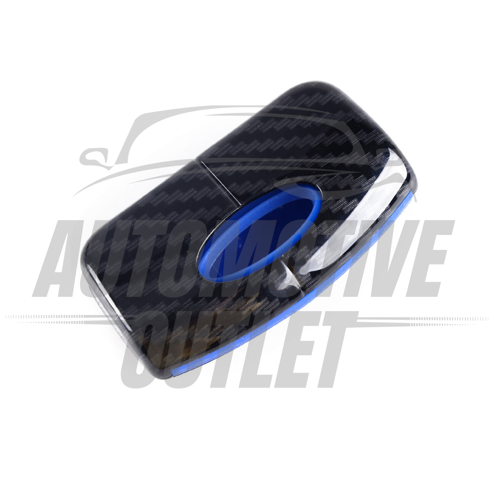 KEY REMOTE FOB COVER FORD CARBON FIBRE BLUE FOR FORD FIESTA MONDEO FOCUS KA CMAX 5