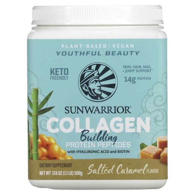 3 X Sunwarrior, Collagen Building Protein Peptides with Hyaluronic Acid and Biot