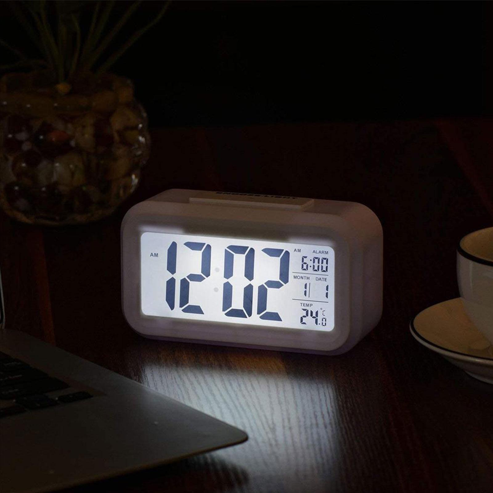 Digital Display Alarm Clock Battery Operated Snooze Design N