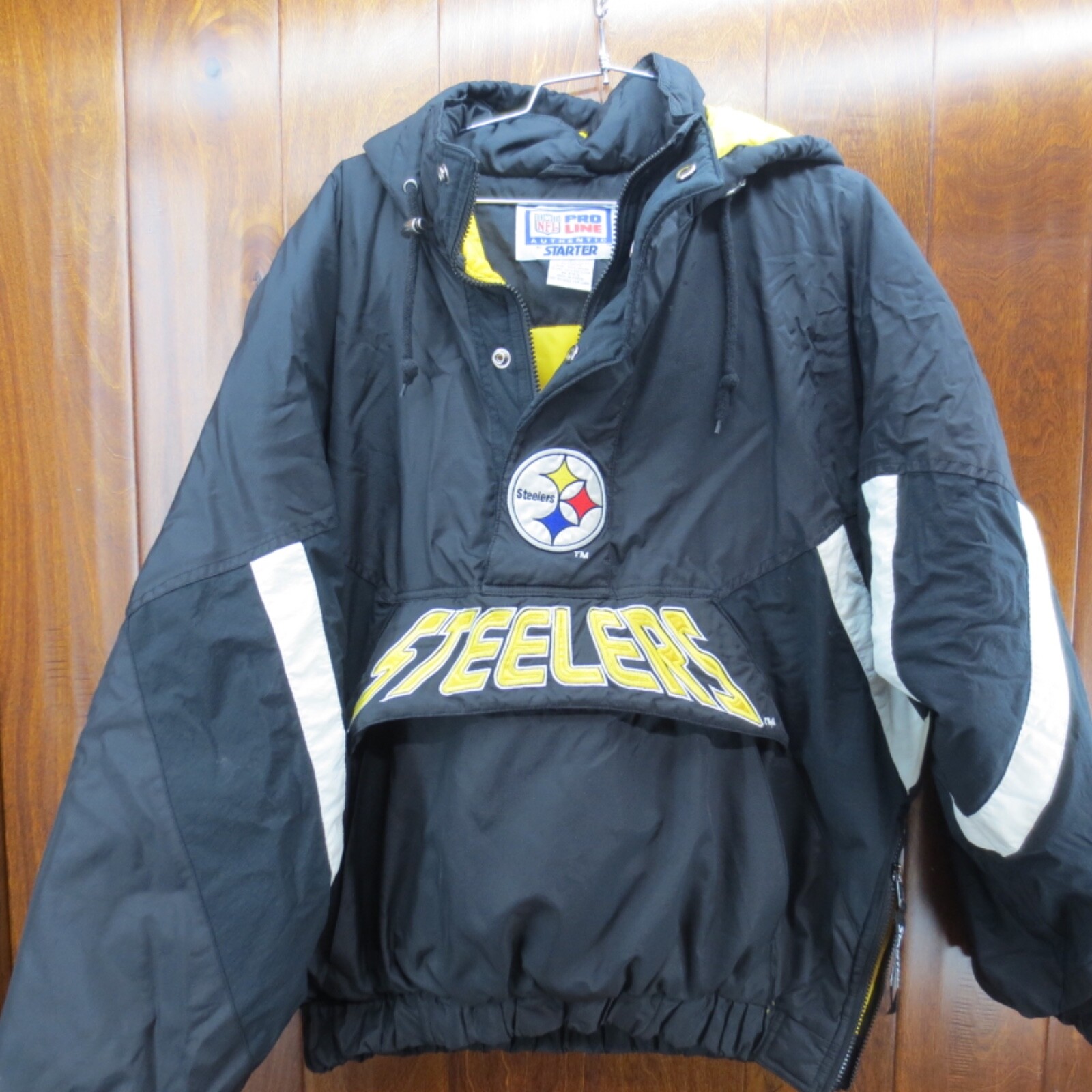 Mens Vtg NFL Starter Pro Line Authentic Pittsburgh Steelers