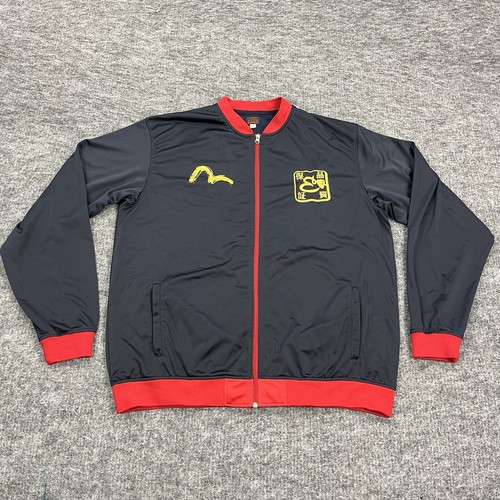 Evisu Jacket Mens 3XL Blue Dragon Full Zip Track Windbreaker
