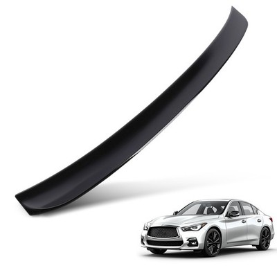 Rear Window Roof Spoiler For Infiniti Q50 Sedan 2014-2024 Gloss Black New