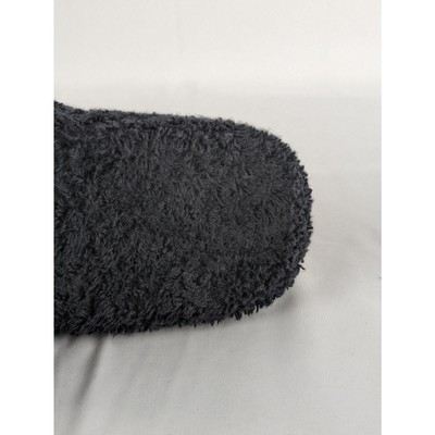 Pre-owned Balenciaga Soft Towel Material Furry Slide In Black/white/red / Q.2 Size 44