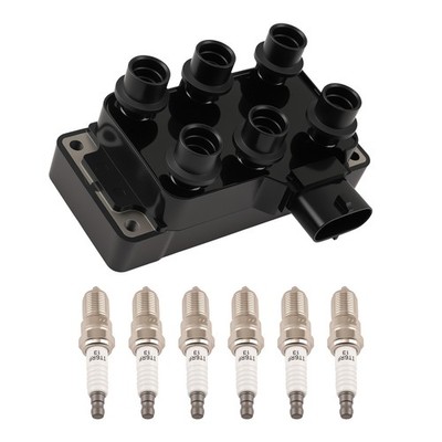 Ignition Coil & Iridium Spark Plugs for Ford Ranger 4.0L V6 2001-2011 F0TZ12029A