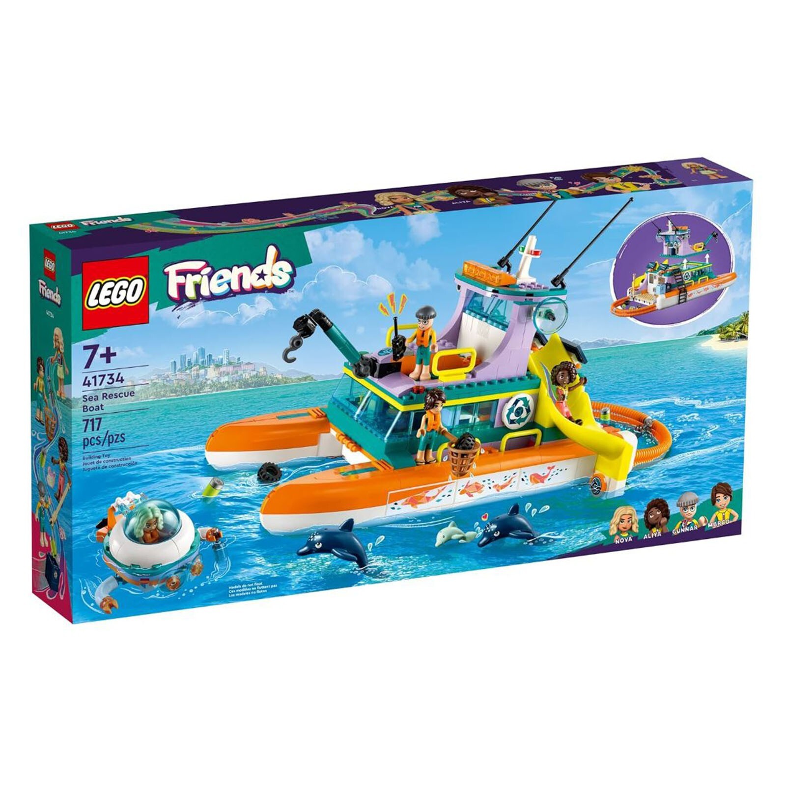 Конструктор LEGO Friends Морская спасательная лодка 41734 НОВЫЙ