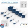 TILUCK Measuring Cups and Spoons Set, Stackable Cups and Spoons, Nesting Measure Cups with Stainless Steel Handle, Kitchen Gadgets for Cooking and Baking (Blue)