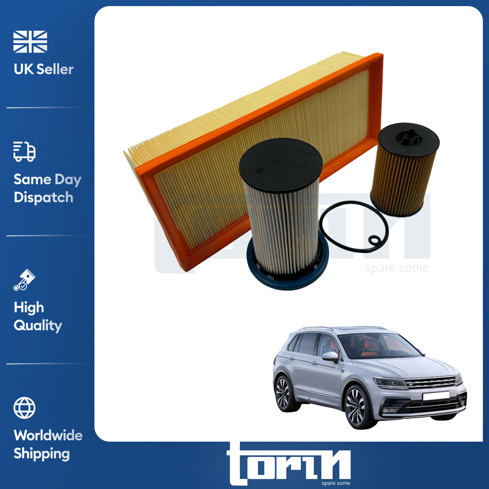 Service Kit For VW Golf Mk6 1.6 TDI Tiguan 2.0 TDI 2007-2018 Air Oil Fuel Filter