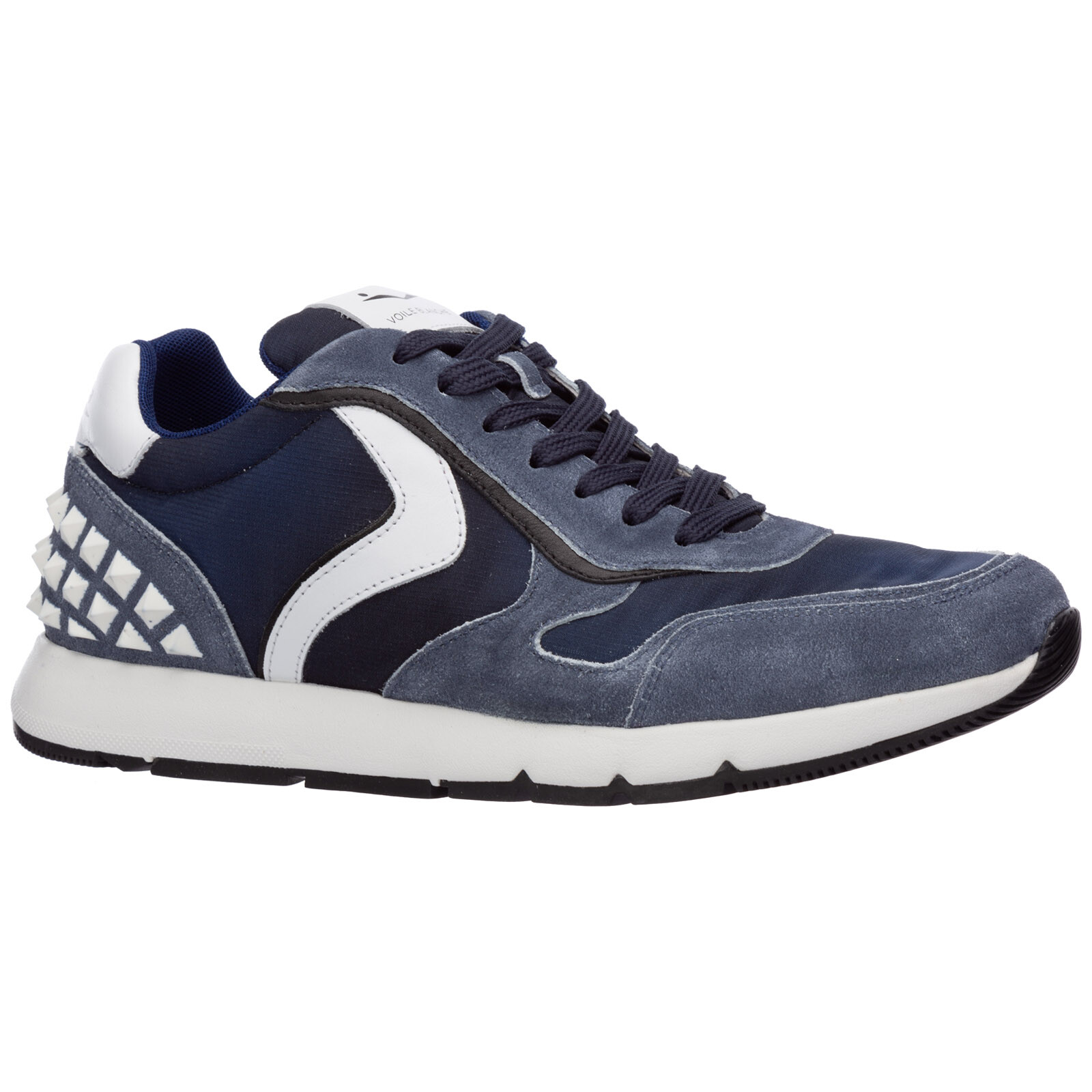VOILE BLANCHE VOILE BLANCHE SNEAKER HERREN REUBENT STUDS 32BLB LOGO WILDLEDER BL