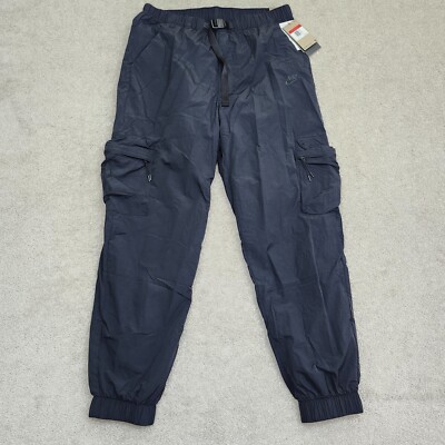 Nike Men Large Tall Tech Woven Cargo Pants Black FZ0756-010