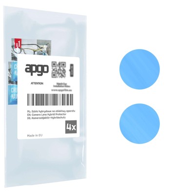 4x apgo Kamera Hybrid 9H Schutzglas für Doogee X98 Pro, Linsenschutz