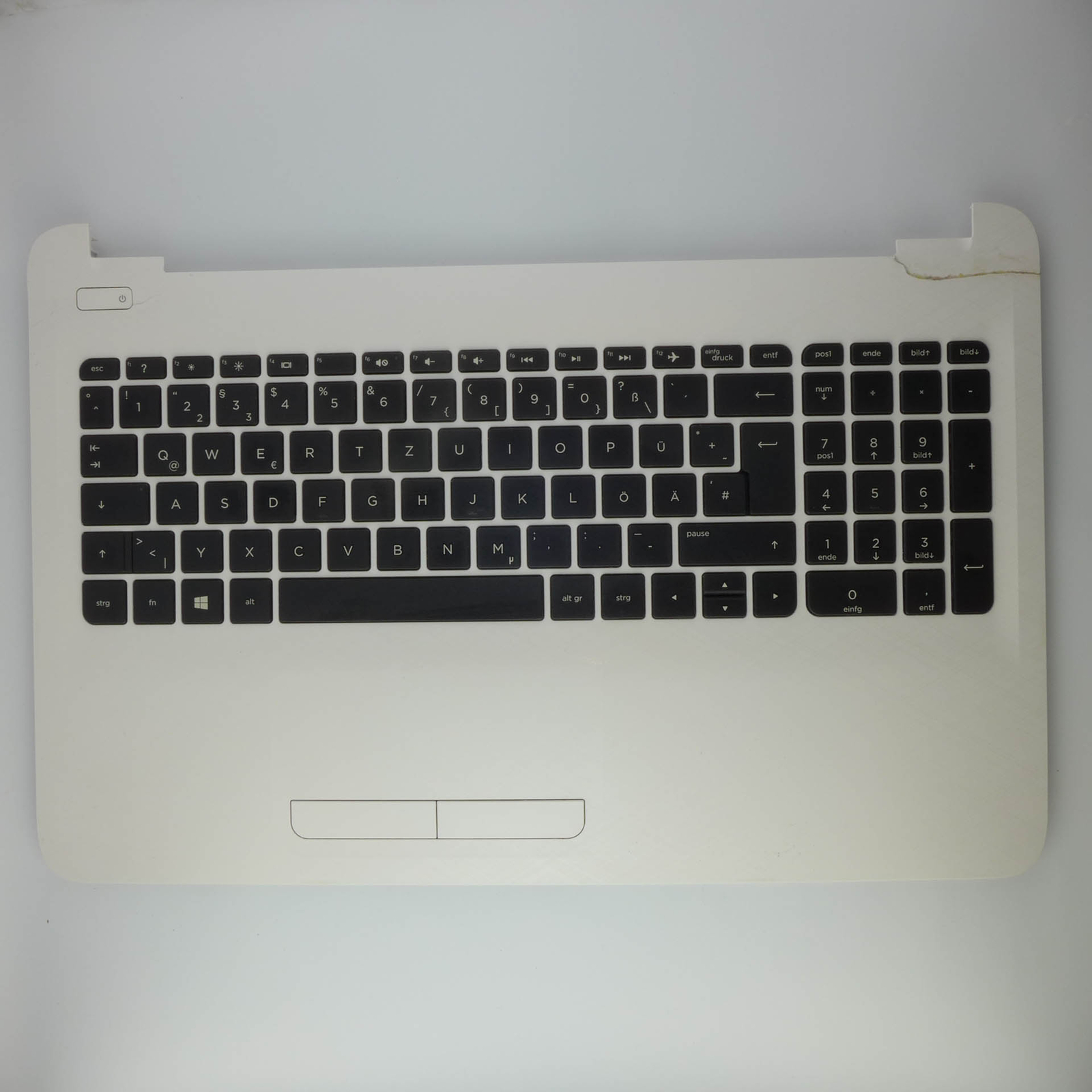 HP Pavilion 15-ac183ng Gehäuse oberschale touchpad palmrest case TEILDEFEKT
