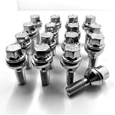 16 X ALLOY WHEEL BOLTS  WOBBLY VARIABLE FOR VAUXHALL M12 X 1.5 PCD NUTS STUD  22