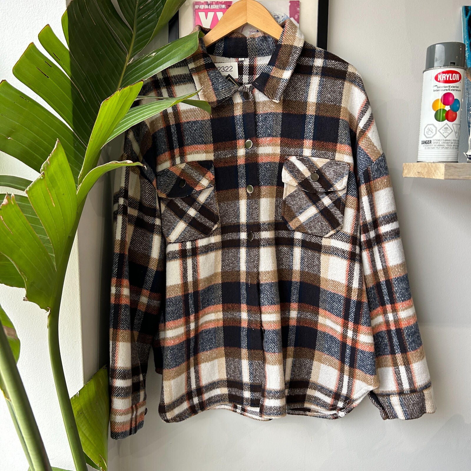 【KOOLOSET】Vintage Antique Flannel Shirt VINTAGE 90s | Earth Tone Flannel Button Down Shirt sz XL