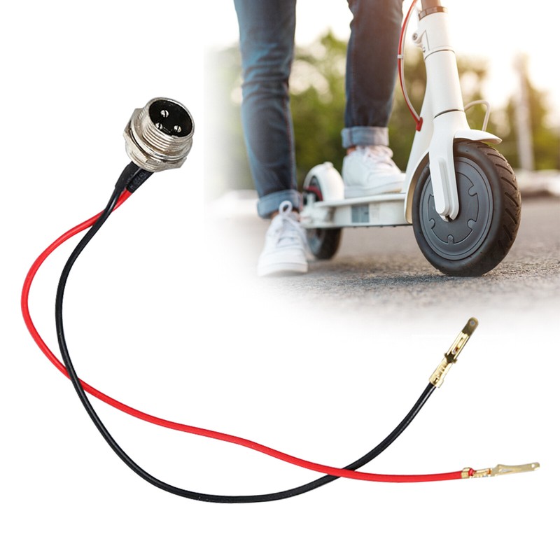 3 Pin 2 Wire Electric Scooter Charging Port Battery Charger Cable