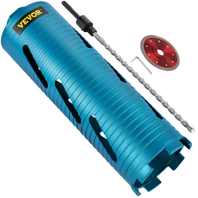 VEVOR 3.5'' Dry Diamond Core Drill Bit for Hard Concrete with SDS Plus Adapter