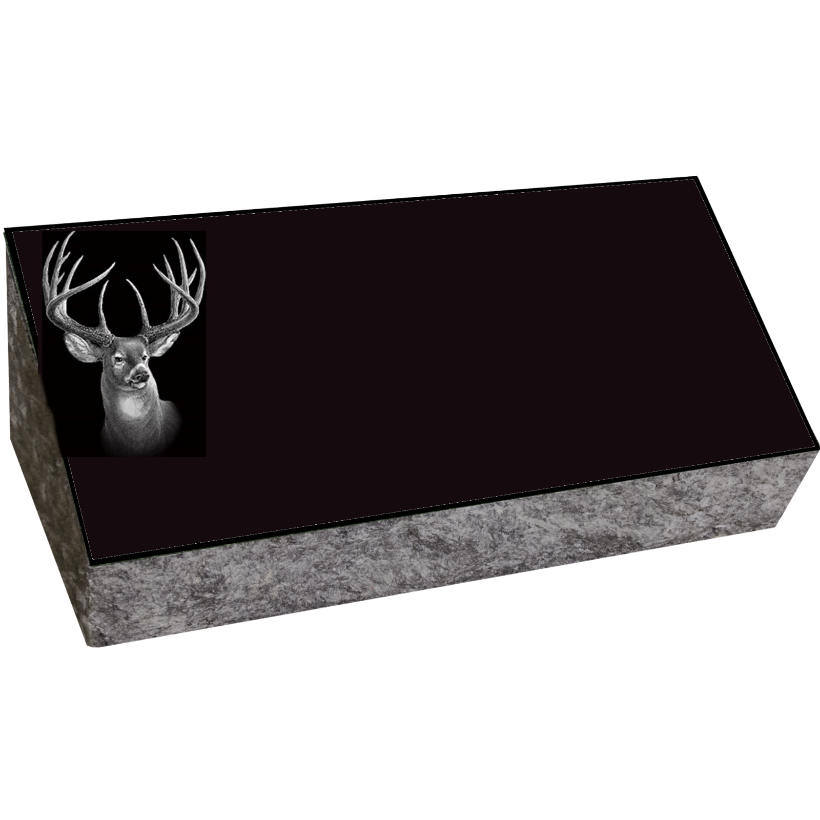 Cemetery headstone  - bevel marker -  includes engraving