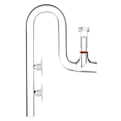 Glass Lily Pipe Jet Outflow with Surface Skimmer for Aquarium Planted Tank (1...