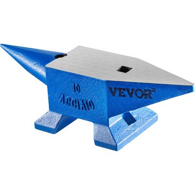 VEVOR 10kg Anvil Blacksmith Steel Heat Treated Long Round Horn 22lb