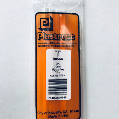 Plastruct 90564 Styrene Tee 1/8''x 15'' (7)