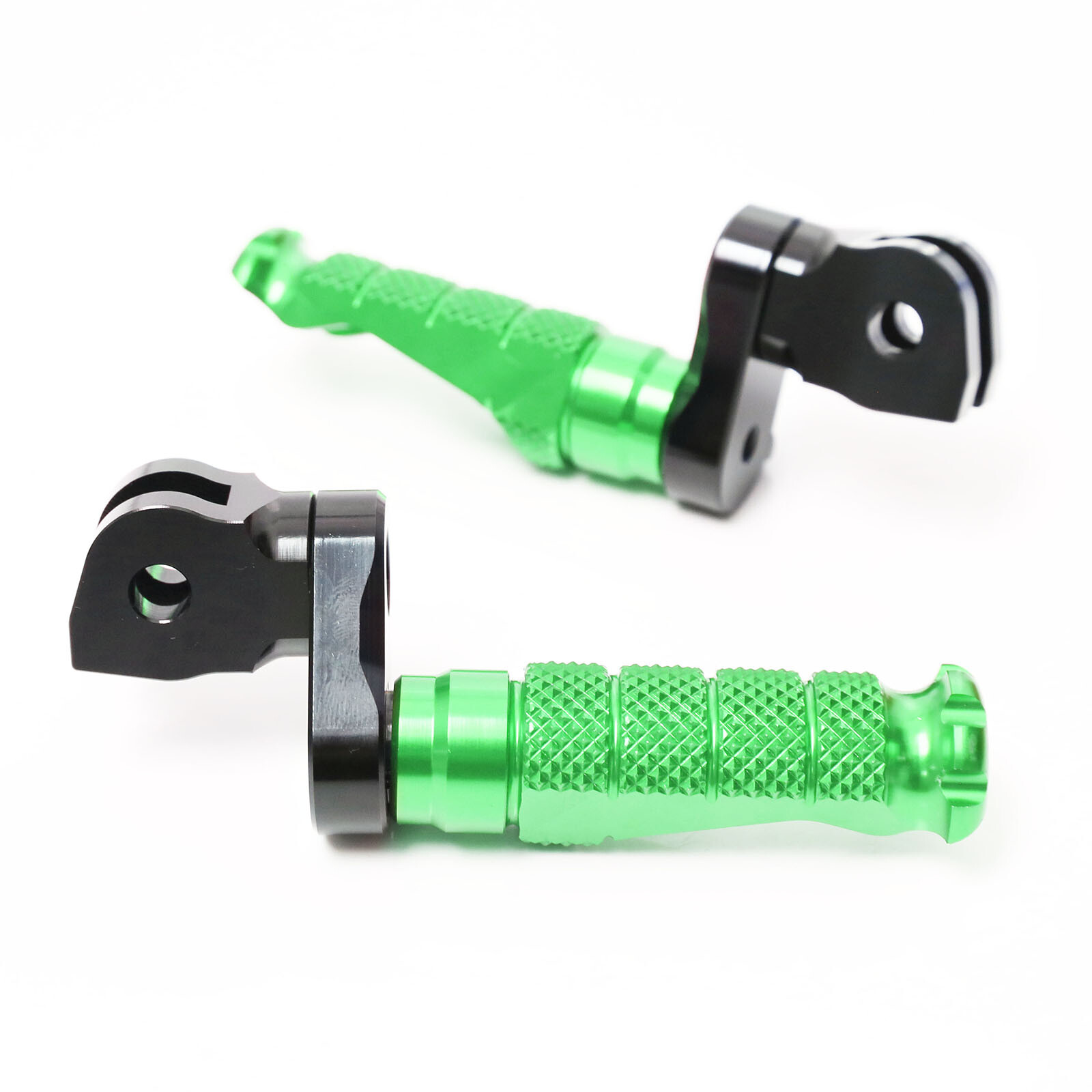 ふぁいと R-Fight 1 inch Extender Front Footpegs Green For Kawasaki ZX