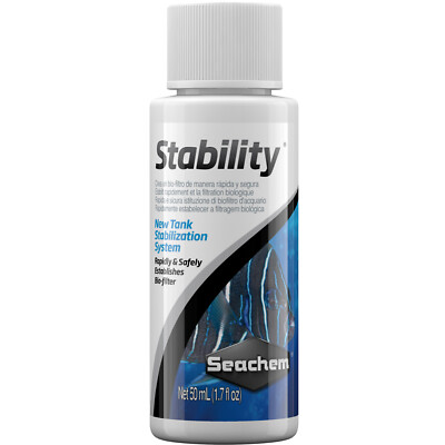 Seachem Stability 50mL New Tank Stabilization System for Marine and Freshwater