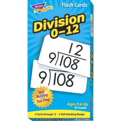 Trend Enterprises Division Math Flash Cards, Set of 91